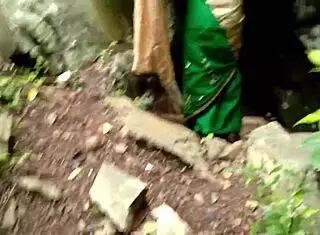 on a family vacation trip stepsister and i snuck away for quick sex in the jungle forest