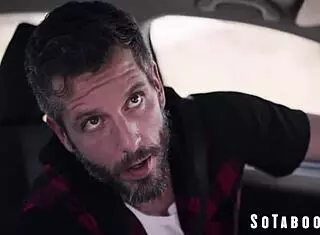 i pick up this petite slut hitchhiker kirsten scott and she deepthroats my big cock in the car