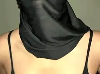 best arab muslim woman reveals hijab-covered boobs in intimate display