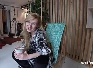 I feel excited as Ersties first time lesbians gather for hot pussy licking and fingering