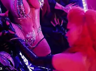 I mean these hot goth sluts with big tits and piercings get wild in lesbian shower tease with dildo