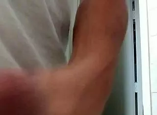 Subtle cock stroking session