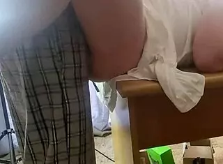 close up office table fuck big ass cum on ass moaning shaking