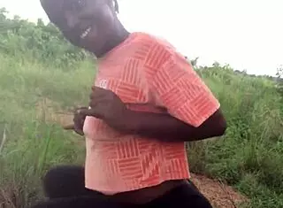 Half-Naked Twerking Contrasts With Serene Forest Surroundings