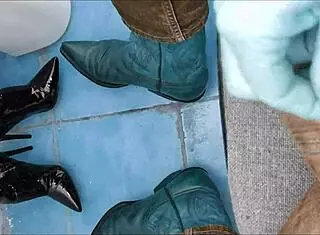 Pee Soaks Sexy Ankle Boots!