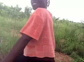 Half-Naked Twerking Contrasts With Serene Forest Surroundings