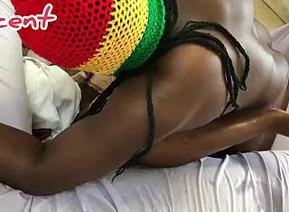 a mature woman gets caught on cam taking dick on couch