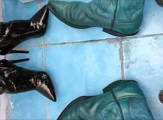 Pee Soaks Sexy Ankle Boots!