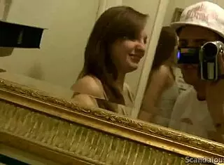 naughty jenny gives public blowjob handjob till cum lick