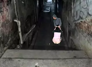 Curvy Brazilian Shemale Fucks Fat Boss Bareback in Favela After Funk Party