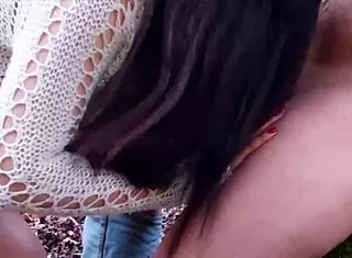 Hot Indian Couple Rides Cowgirl Cumshot Park Fuck!