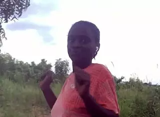 Half-Naked Twerking Contrasts With Serene Forest Surroundings