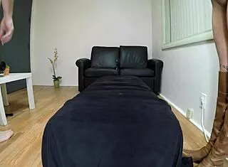 Whoa, check this out 😈 Jojo's getting that skinny blonde pussy choked with deepthroat anal action and gagging on penis!!