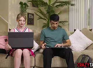 Shy guy diego perez bangs petite 18+ hot cheerleader melody marks hard!