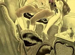 Oh man, these vintage erotic drawings are just... wow, ya know? Like, totally captivating with all that hairy retro vibe.