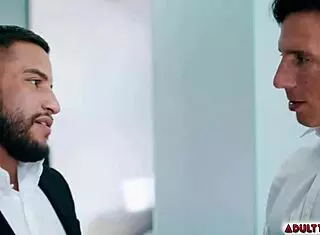 brock banks skips wedding for best man reese rideout's bareback pounding in bathroom