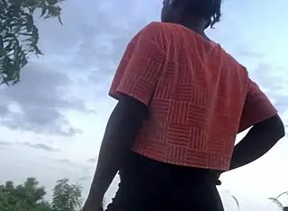 Half-Naked Twerking Contrasts With Serene Forest Surroundings