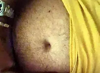 aline milks flavio's cock handjob to cumshot before bedtime bliss