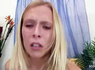 old ugly guy picks up blonde big natural tits slut for rough casting fuck