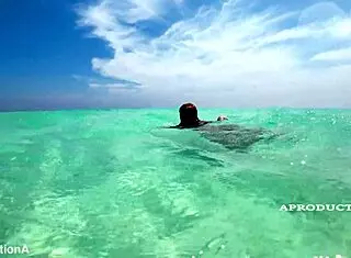 Marina Gold Takes Deepthroat Face Fuck to Squirting Cum on Beach Toilet