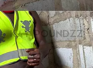 hear this guy moan insanely while jerking huge cock publicly???