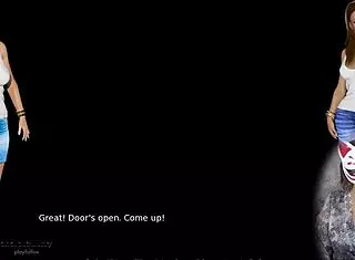 Anna's Skirt Upskirt Tease Bursts Into Big Tits Milf Stocking Sex