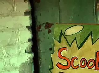 velma cosplay solves mysteries with scooby in outdoor public adventure