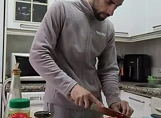 Spanish Pornstar Cooks Tortilla Strips Nude Jerks Off Cumshot