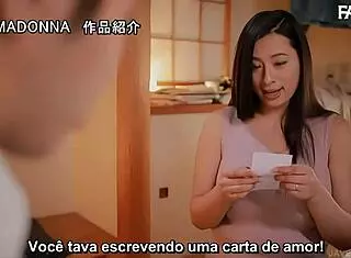 Stepmom Hana Haruna's Big Tits Legendado