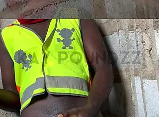 hear this guy moan insanely while jerking huge cock publicly???