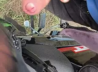 Flashing Big Cock as Ladies Watch Outdoors