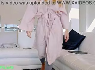 doctor pounds big titted patient's huge fake tits deepthroat cum facial