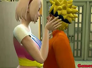 Hinata Begs Sakura Teach Fucking Like Naruto Fucks Her!