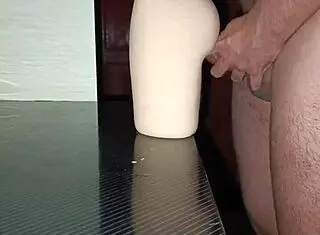 quickie anal sex with sally creampie between curvy thighs