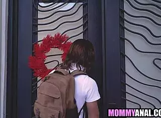 Stepmom yields tight anal hole to stepson