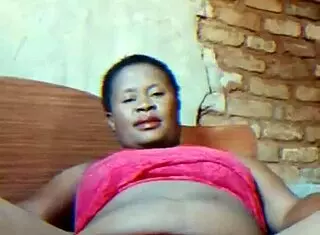 African Milf Fingers Dripping Pussy Alone at Home