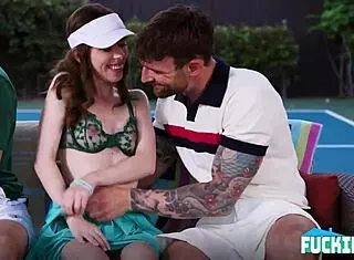 horny family pickleball turns into taboo father-in-law heat