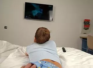 netflix and chill turns dirty with wife's busty 18yo sister pov