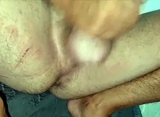 stepson rips my clothes then unloads hot cum closeup on phone