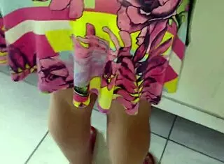 Blonde big ass milf fucked homemade in kitchen