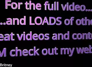 wanna see big sexy britney's deepthroat facefuck skills? vol 3 amateur pov teaser has her gulping monster cock!