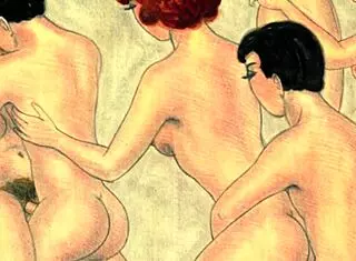 vintage scenes capture sensual antique poses