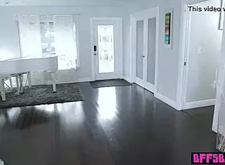 blindfolded bookworm teen 18+ gets surprised by old men's big cocks in 4some