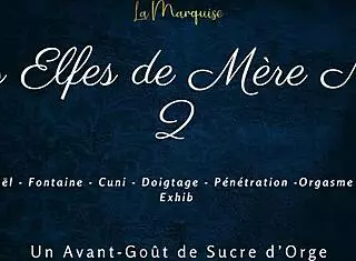 French Dirty Talk Squirting Elves Make Merry with Wild Holiday Orgasms!