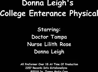 TAMPA NURSE DONNA LEIGH SPREADS IN LATEX HOSPITAL FETISH!
