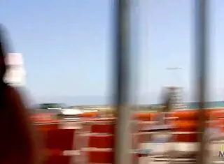 couple sneaks to outdoor spot for raw brunette milf creampie cowgirl ride