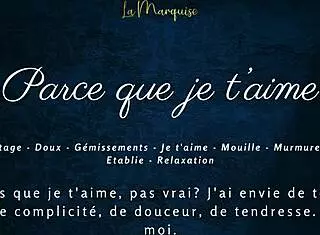 French Girlfriend Voyeur Sensual Solo with Dirty Talk Orgasm