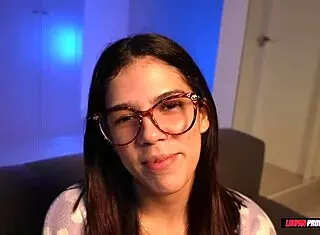 shy-faced skinny latina brunette loves giving her tasty asshole