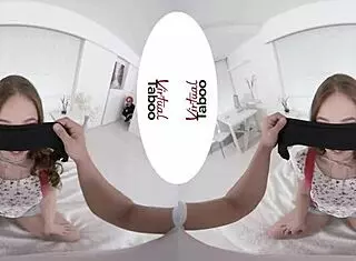 Virtual Taboo Brunette Shaved Pussy Handjob Blowjob Home Prank POV