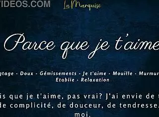 French Girlfriend Voyeur Sensual Solo with Dirty Talk Orgasm